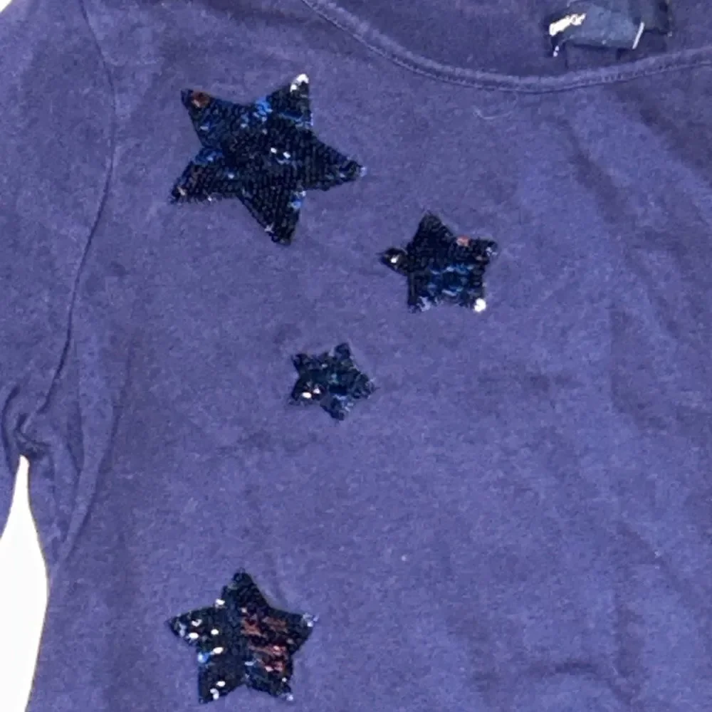 Blue GapKids sequined top size 12